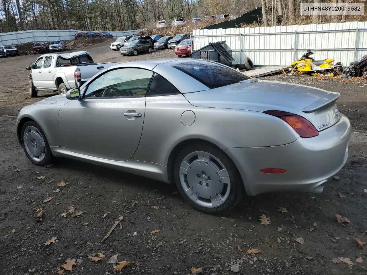 2002 Lexus Sc 430 VIN: JTHFN48Y020019582 Lot: 78977444