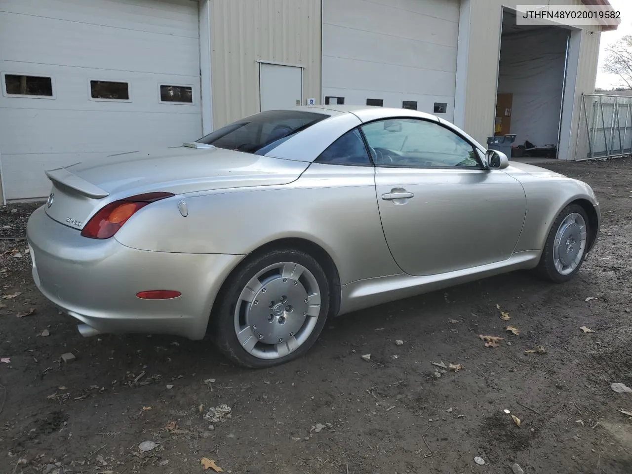 2002 Lexus Sc 430 VIN: JTHFN48Y020019582 Lot: 78977444