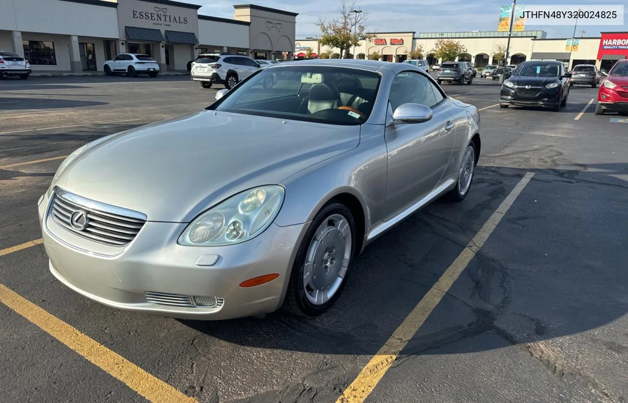 2002 Lexus Sc 430 VIN: JTHFN48Y320024825 Lot: 79307084