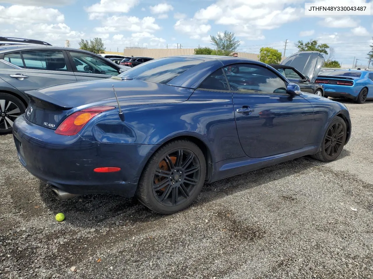 2003 Lexus Sc 430 VIN: JTHFN48Y330043487 Lot: 59436434