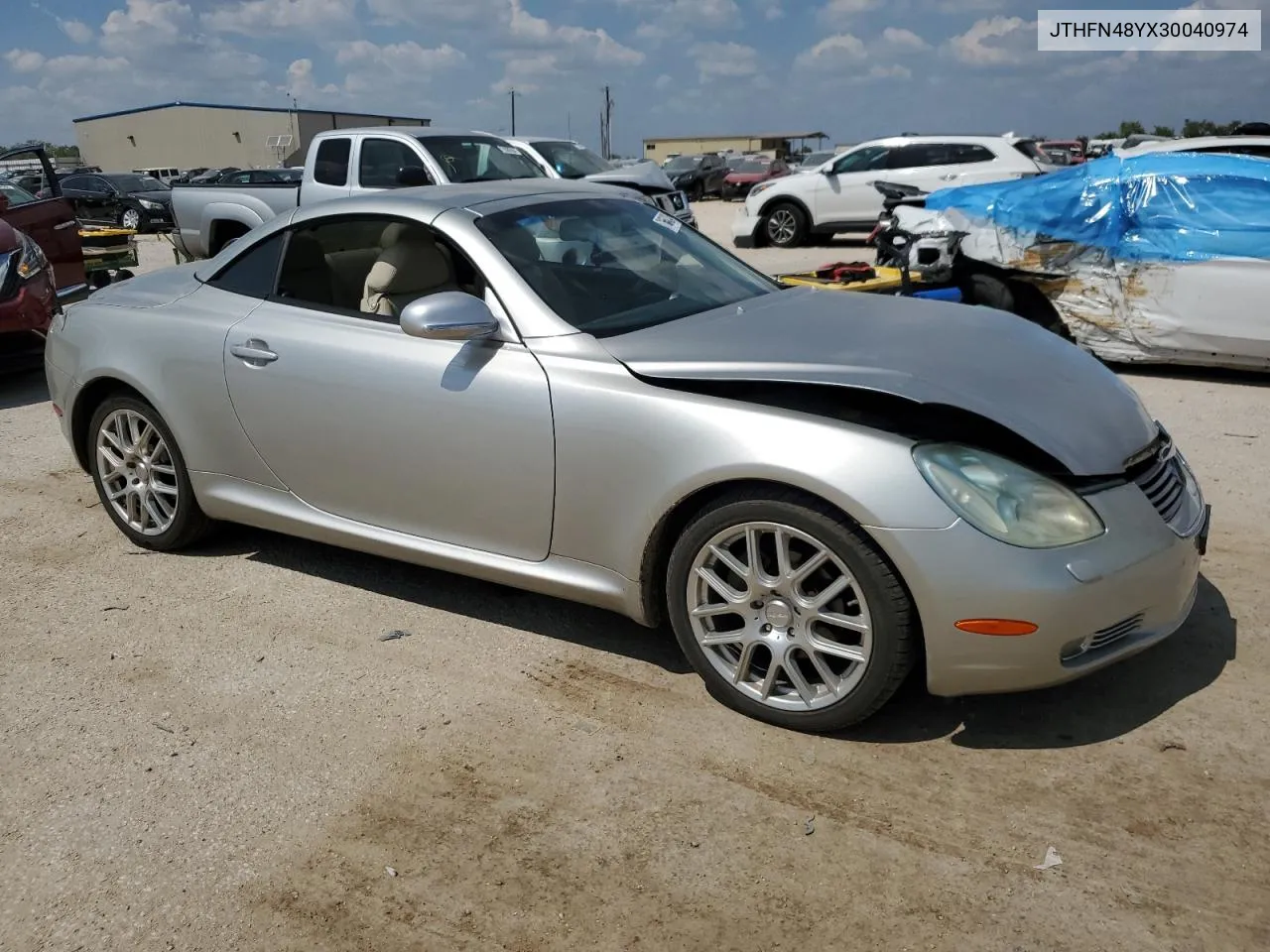 2003 Lexus Sc 430 VIN: JTHFN48YX30040974 Lot: 71664234