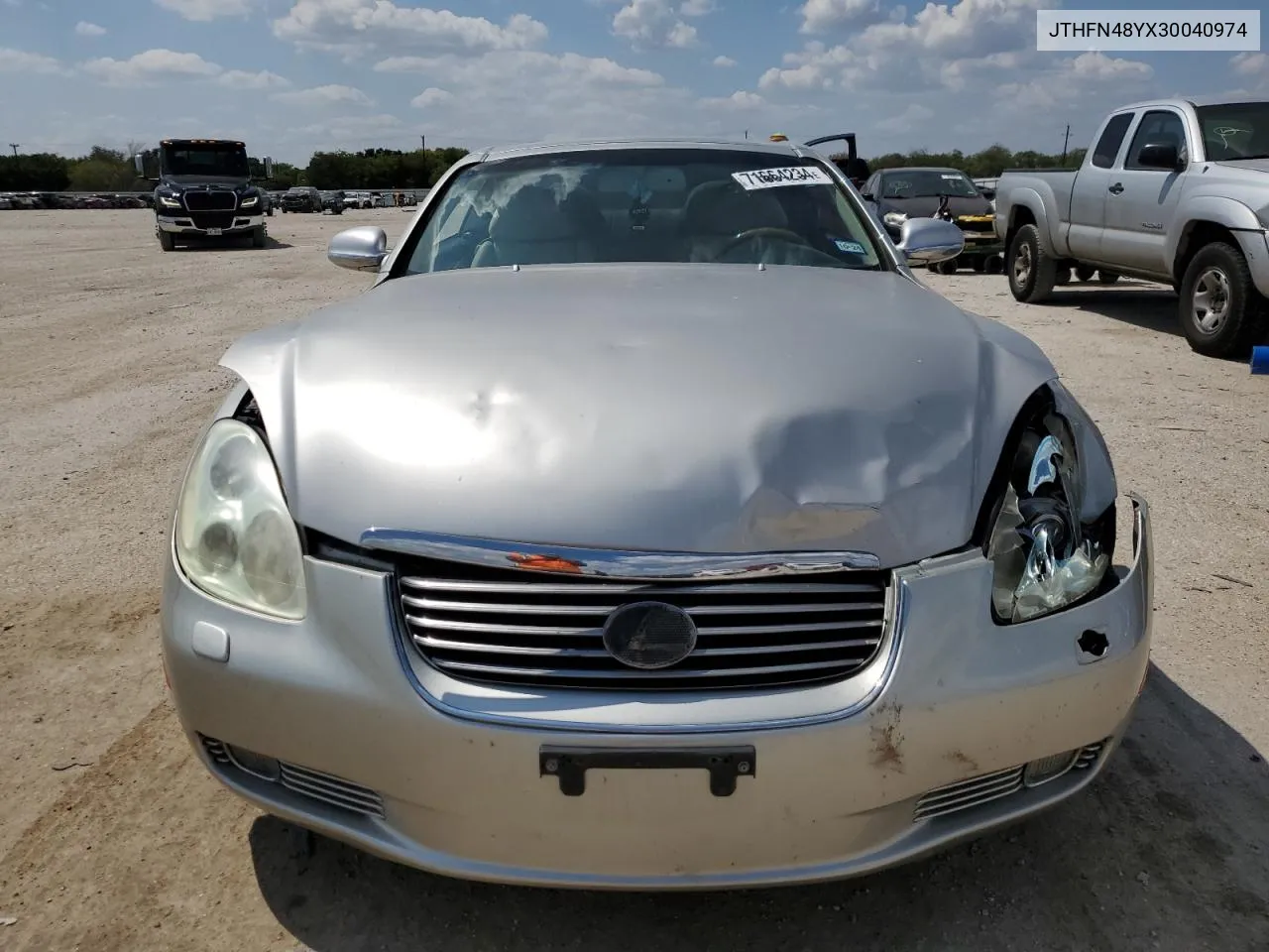 2003 Lexus Sc 430 VIN: JTHFN48YX30040974 Lot: 71664234