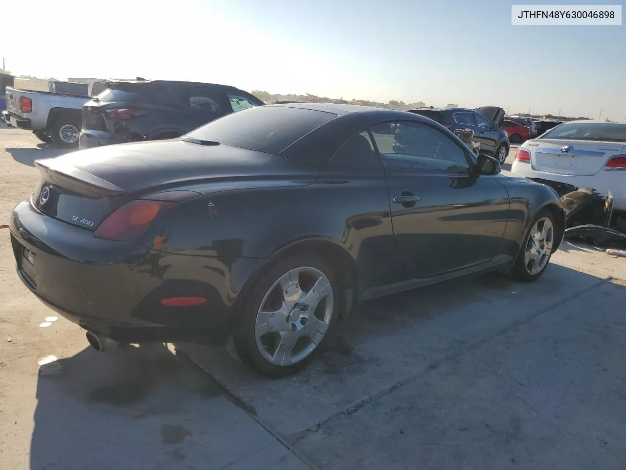 2003 Lexus Sc 430 VIN: JTHFN48Y630046898 Lot: 72030494