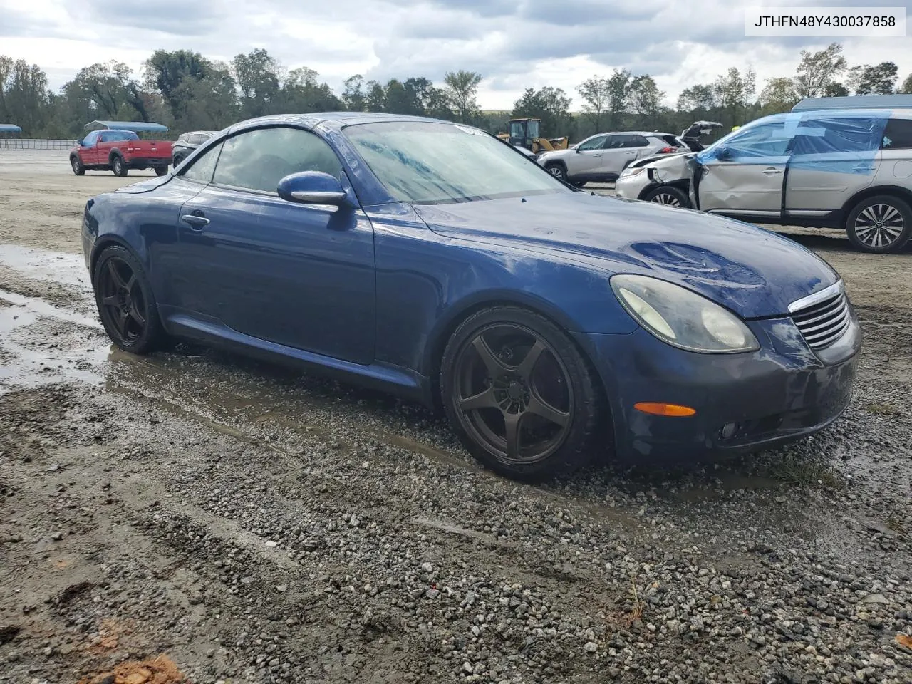 2003 Lexus Sc 430 VIN: JTHFN48Y430037858 Lot: 73929244