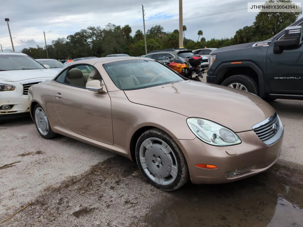 2003 Lexus Sc 430 VIN: JTHFN48YX30043941 Lot: 74352394