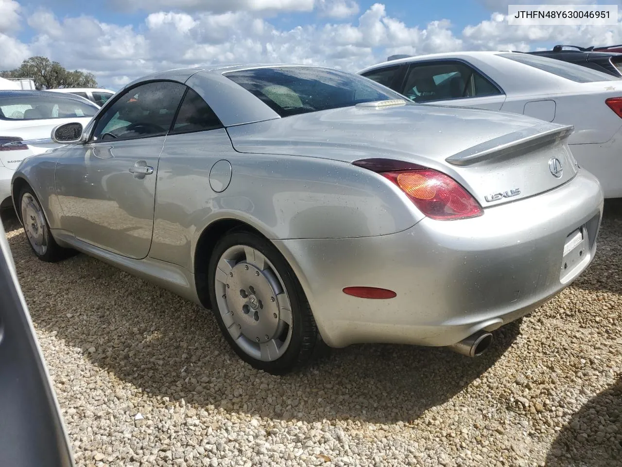 2003 Lexus Sc 430 VIN: JTHFN48Y630046951 Lot: 74504264