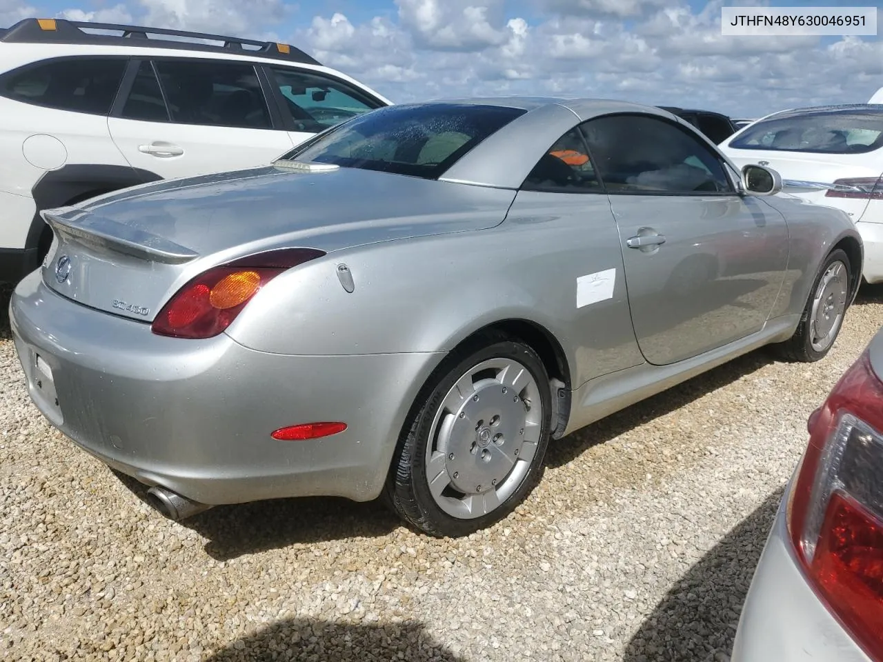 2003 Lexus Sc 430 VIN: JTHFN48Y630046951 Lot: 74504264