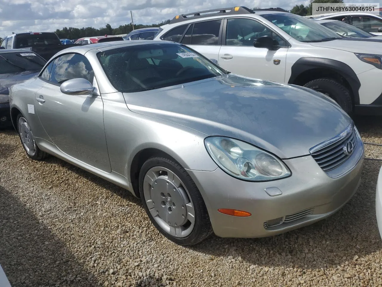 2003 Lexus Sc 430 VIN: JTHFN48Y630046951 Lot: 74504264