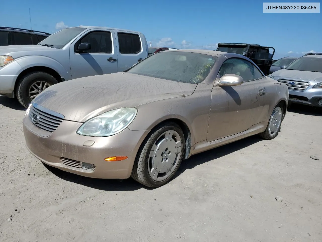 2003 Lexus Sc 430 VIN: JTHFN48Y230036465 Lot: 74859684