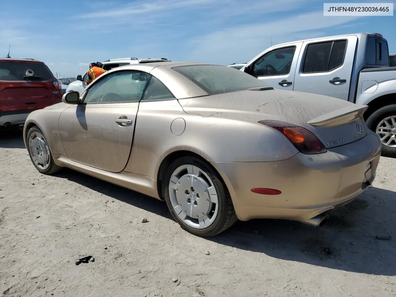 2003 Lexus Sc 430 VIN: JTHFN48Y230036465 Lot: 74859684