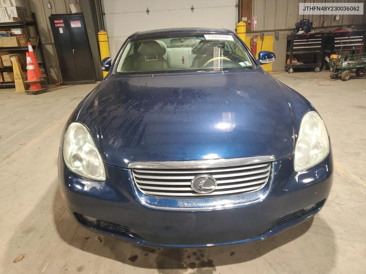 2003 Lexus Sc 430 VIN: JTHFN48Y230036062 Lot: 75504534