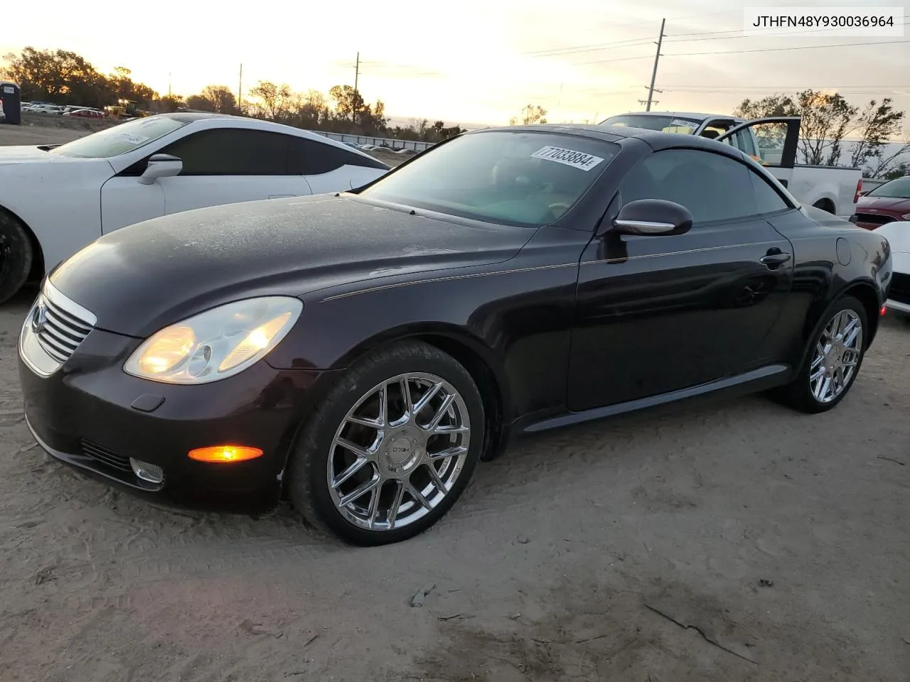 2003 Lexus Sc 430 VIN: JTHFN48Y930036964 Lot: 77033884