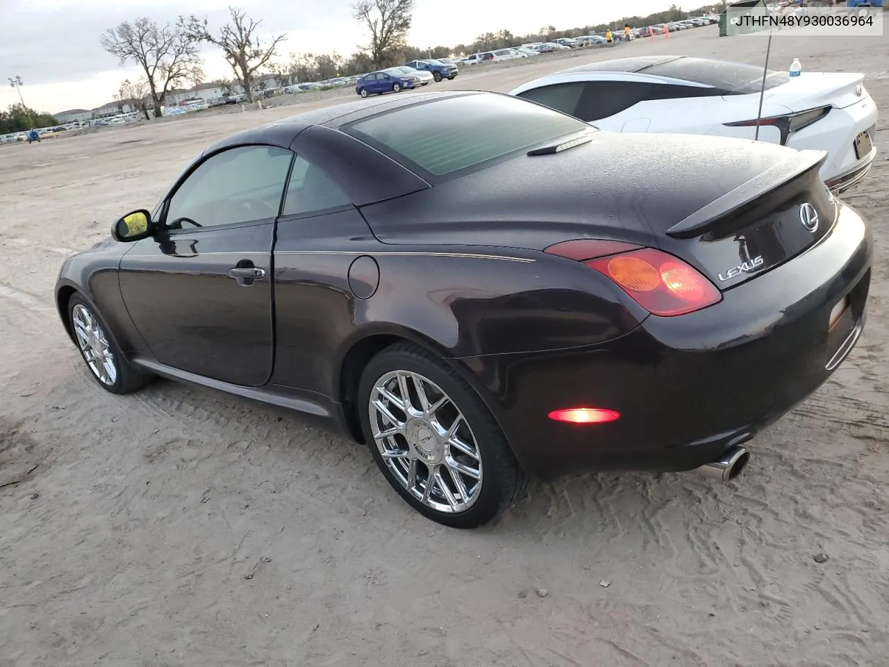 2003 Lexus Sc 430 VIN: JTHFN48Y930036964 Lot: 77033884