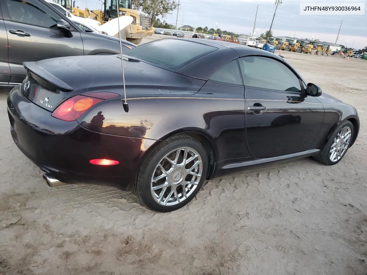 2003 Lexus Sc 430 VIN: JTHFN48Y930036964 Lot: 77033884