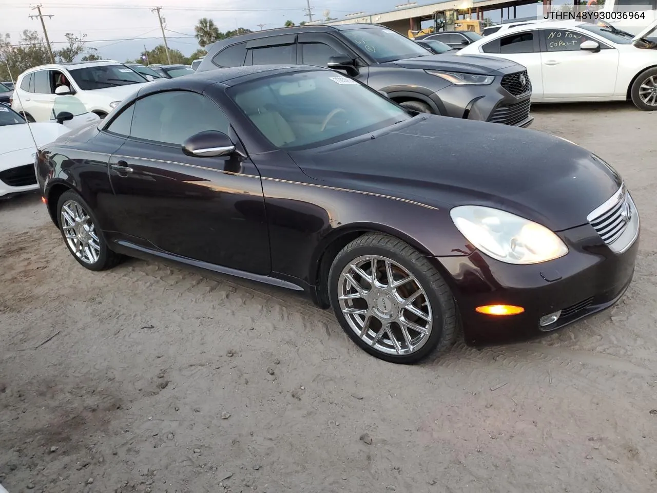 2003 Lexus Sc 430 VIN: JTHFN48Y930036964 Lot: 77033884