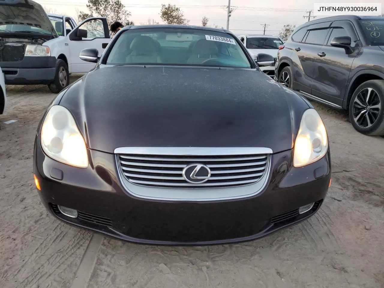 2003 Lexus Sc 430 VIN: JTHFN48Y930036964 Lot: 77033884