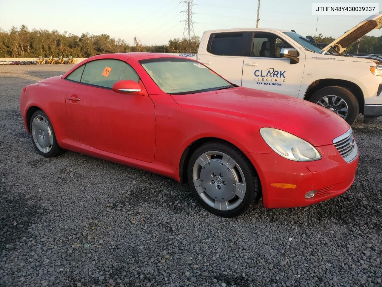 2003 Lexus Sc 430 VIN: JTHFN48Y430039237 Lot: 77529224