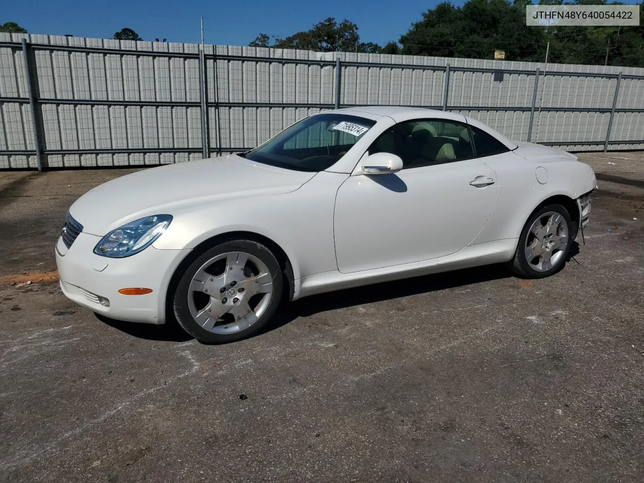 2004 Lexus Sc 430 VIN: JTHFN48Y640054422 Lot: 71995314