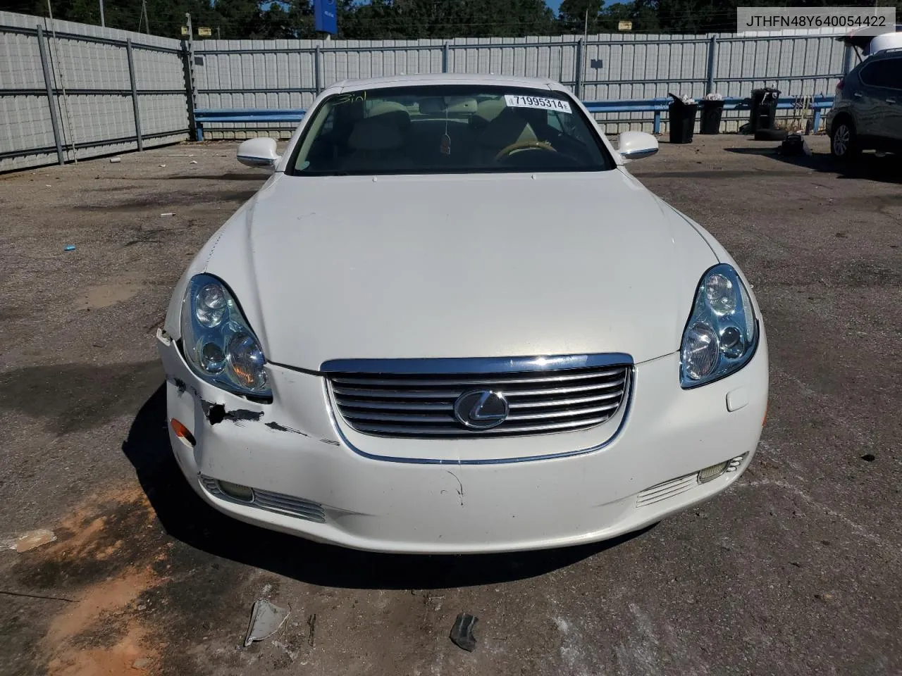 2004 Lexus Sc 430 VIN: JTHFN48Y640054422 Lot: 71995314