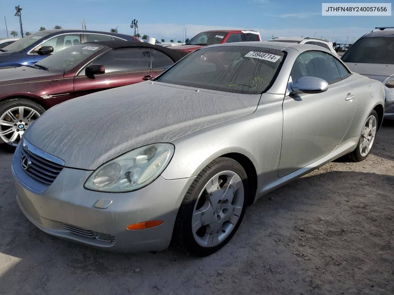 2004 Lexus Sc 430 VIN: JTHFN48Y240057656 Lot: 73948714