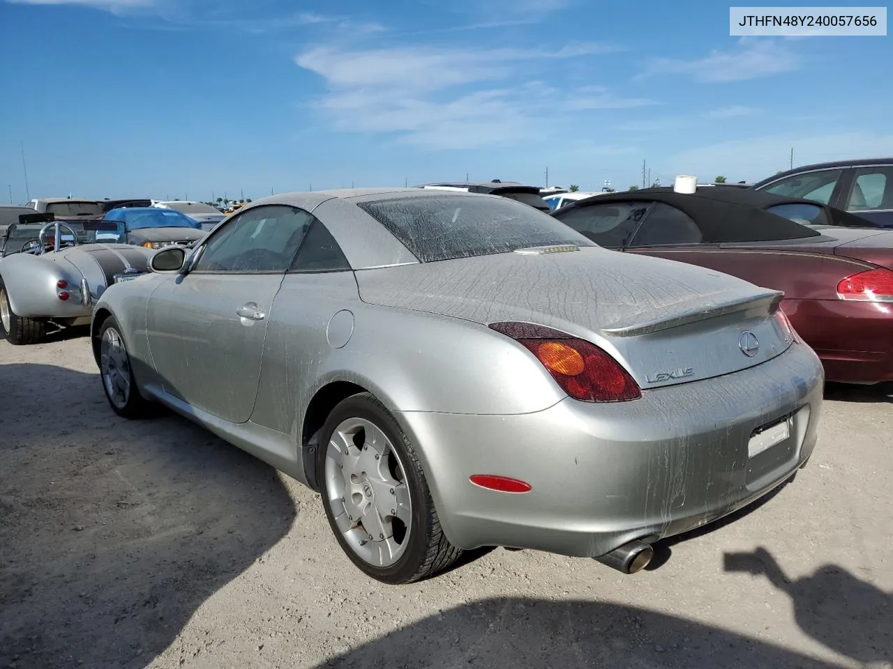 2004 Lexus Sc 430 VIN: JTHFN48Y240057656 Lot: 73948714