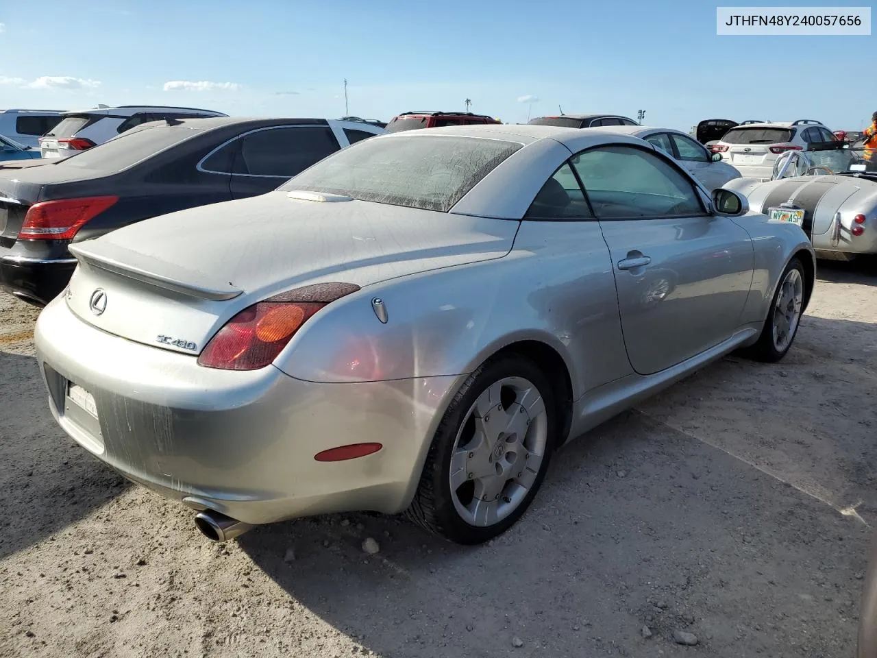 2004 Lexus Sc 430 VIN: JTHFN48Y240057656 Lot: 73948714