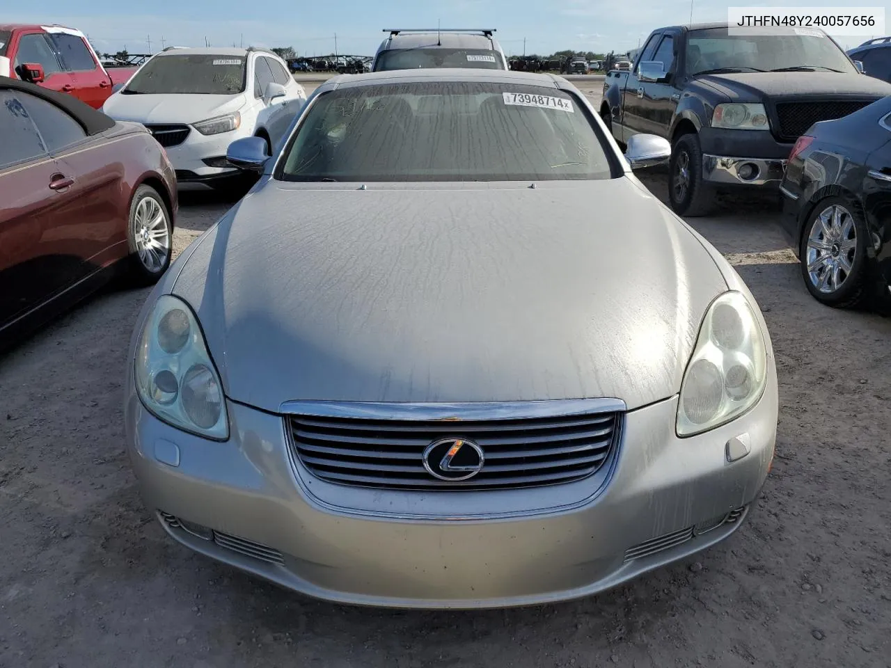 2004 Lexus Sc 430 VIN: JTHFN48Y240057656 Lot: 73948714