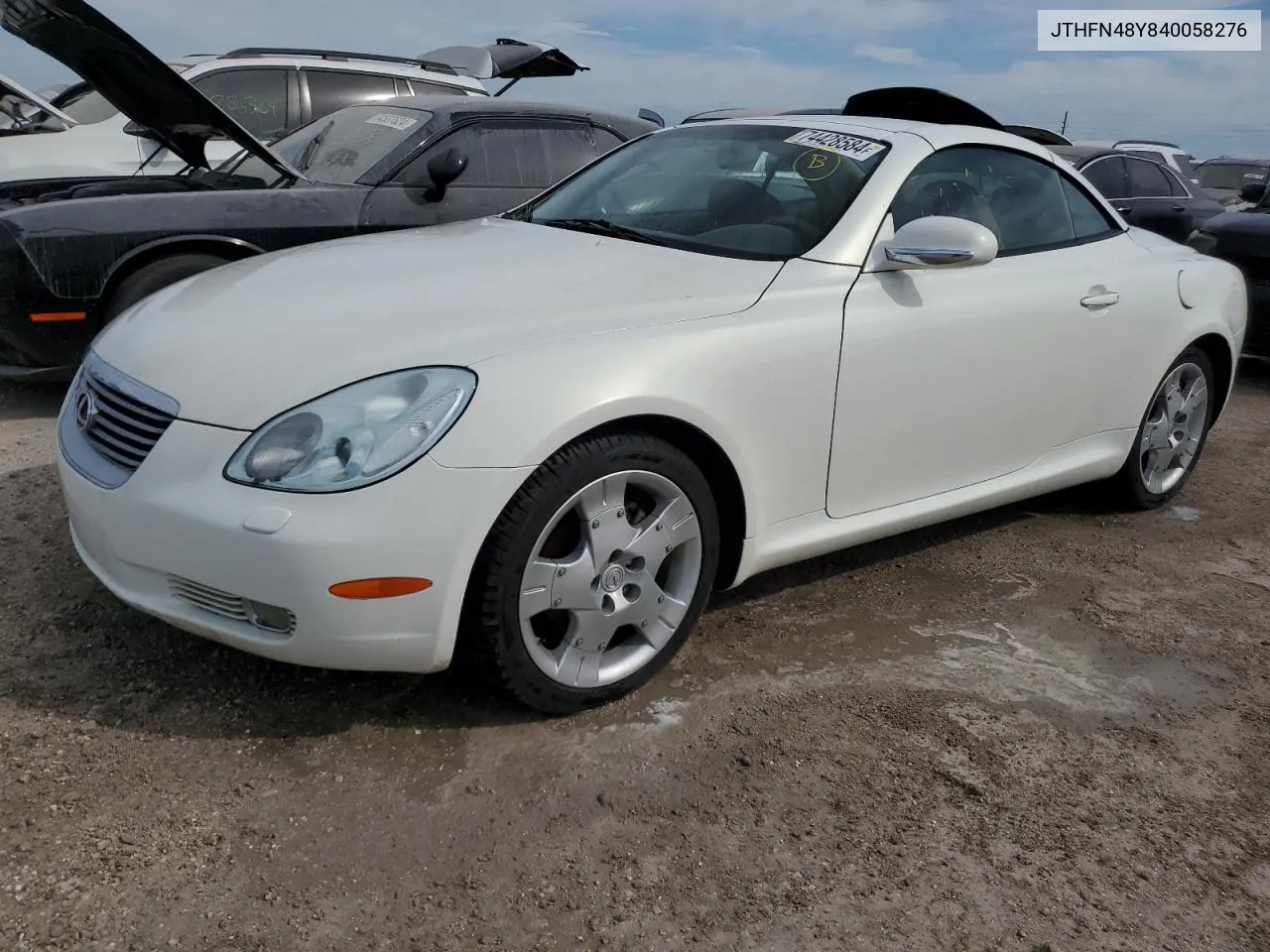 2004 Lexus Sc 430 VIN: JTHFN48Y840058276 Lot: 74428584