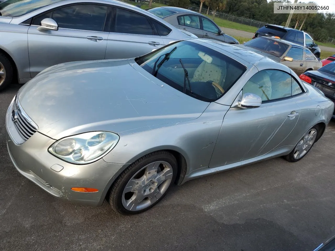 2004 Lexus Sc 430 VIN: JTHFN48Y140052660 Lot: 74563184