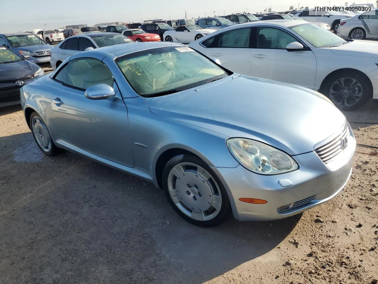 2004 Lexus Sc 430 VIN: JTHFN48Y140050309 Lot: 74759614