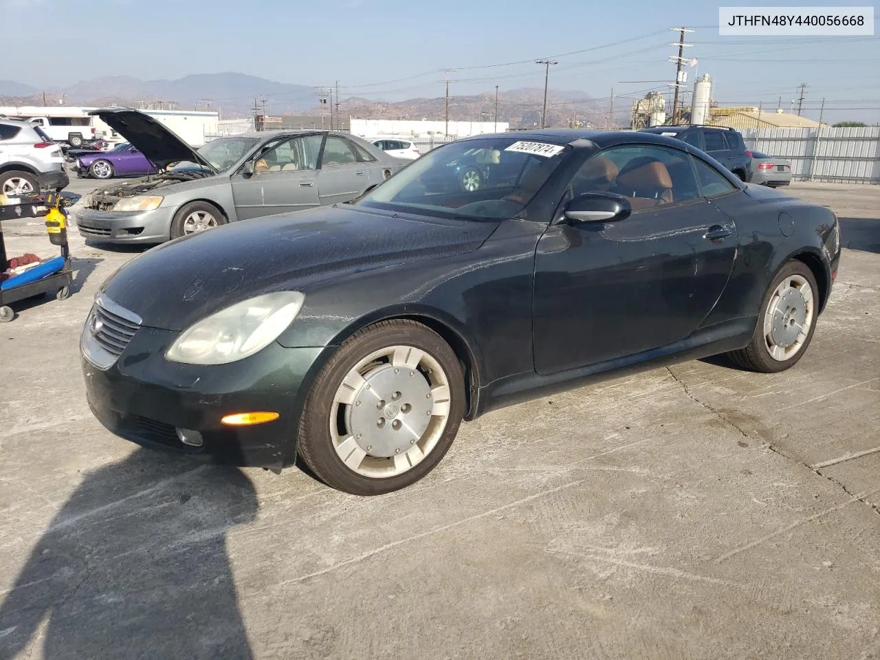 2004 Lexus Sc 430 VIN: JTHFN48Y440056668 Lot: 75207874