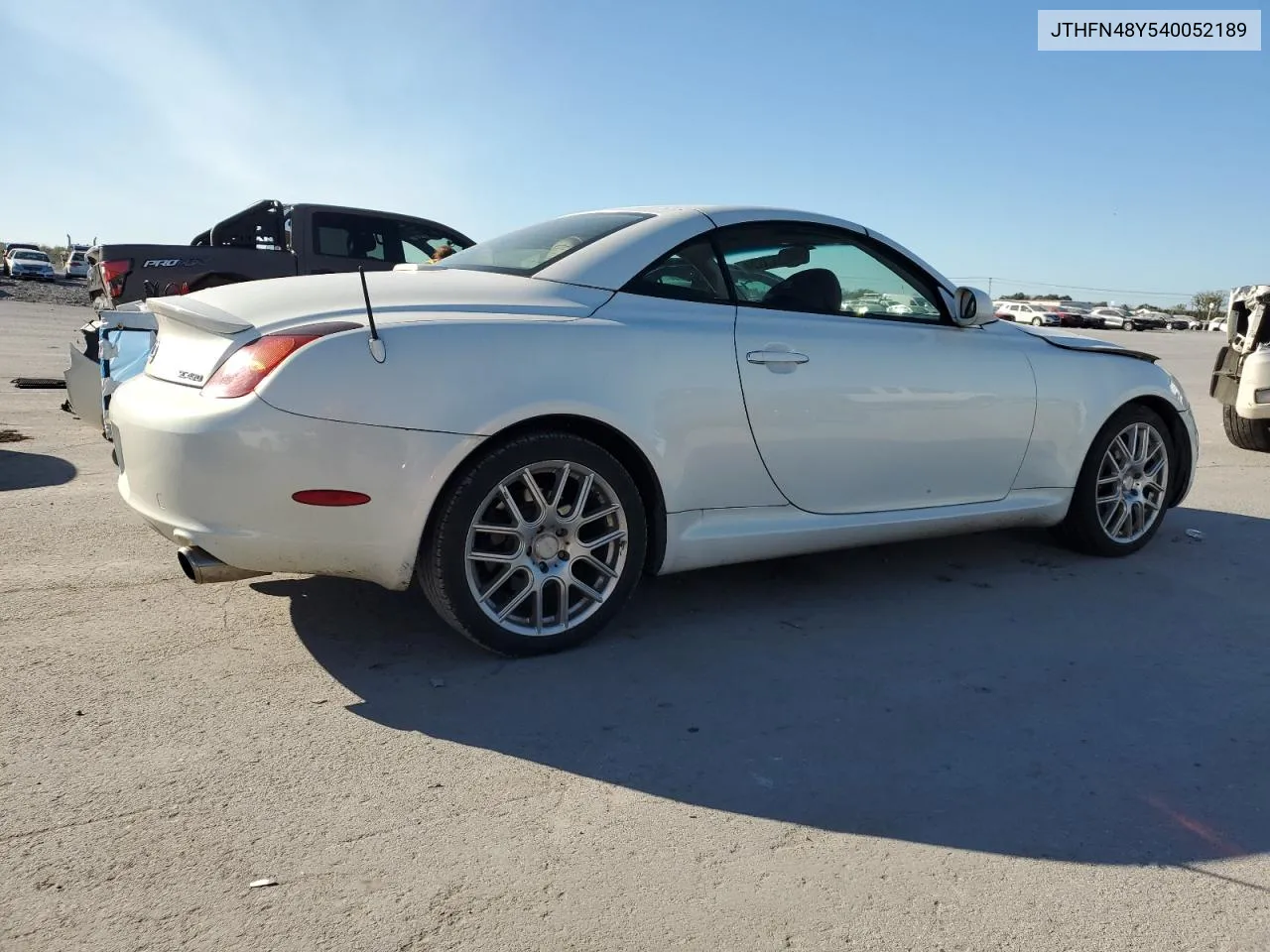 2004 Lexus Sc 430 VIN: JTHFN48Y540052189 Lot: 75233284