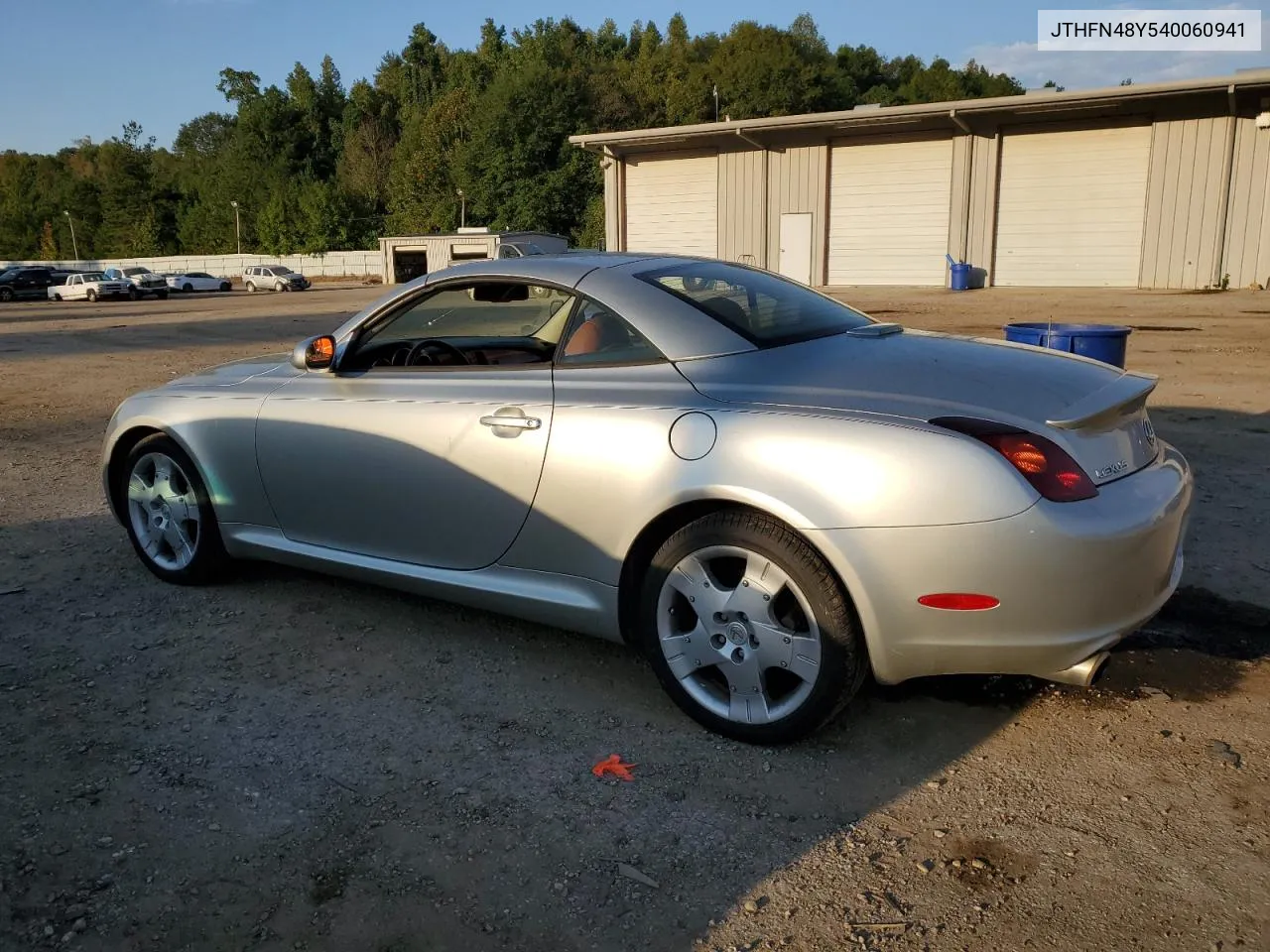 2004 Lexus Sc 430 VIN: JTHFN48Y540060941 Lot: 75556184