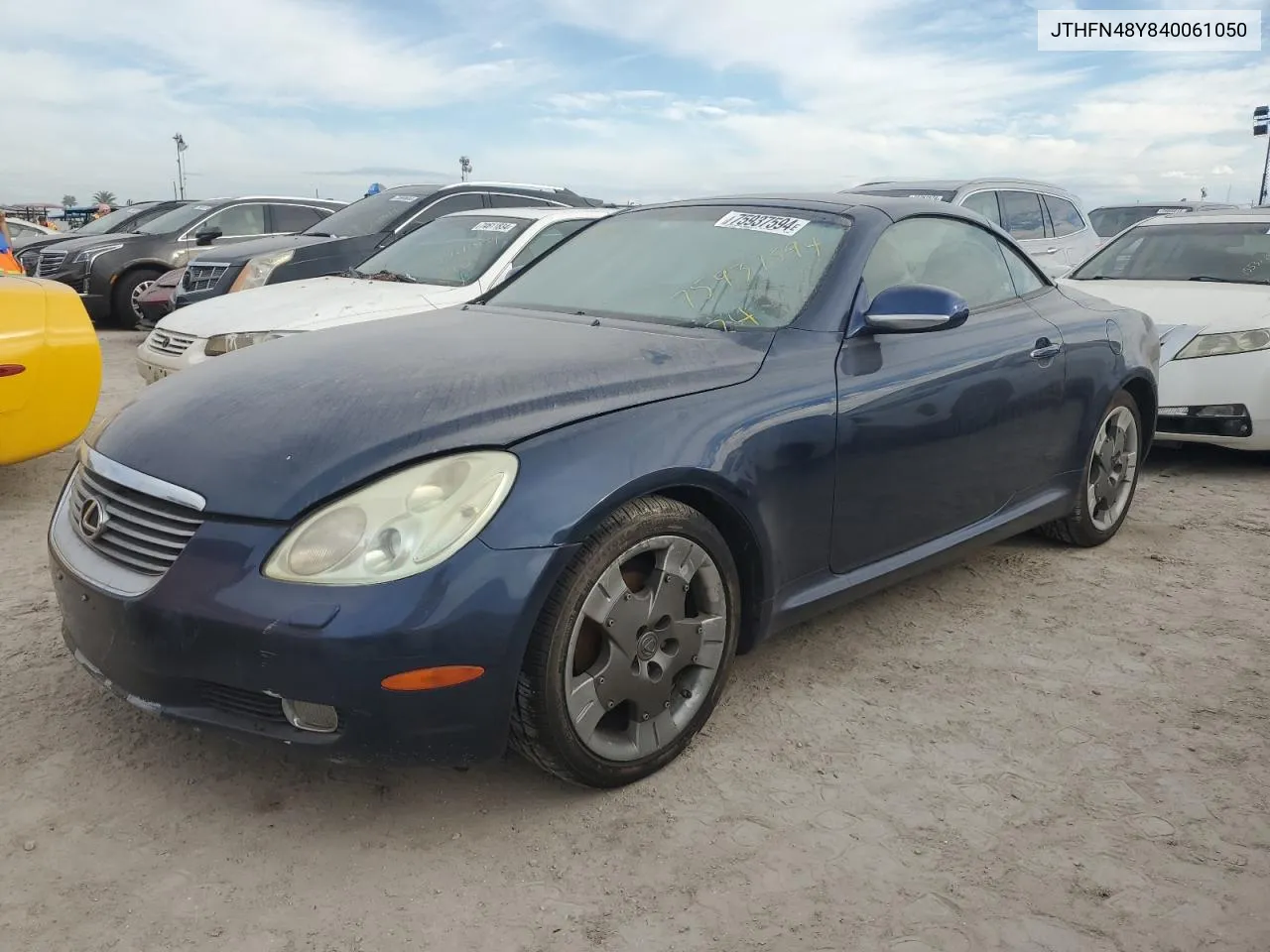 2004 Lexus Sc 430 VIN: JTHFN48Y840061050 Lot: 75937594