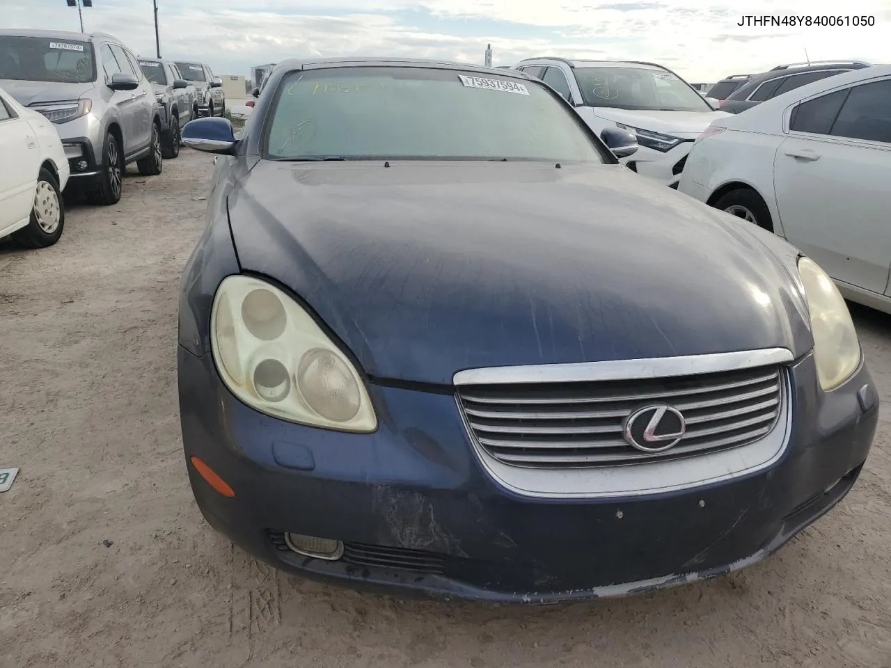 2004 Lexus Sc 430 VIN: JTHFN48Y840061050 Lot: 75937594