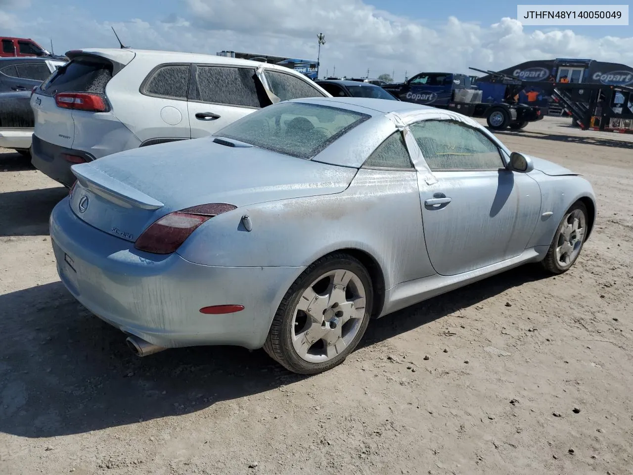 2004 Lexus Sc 430 VIN: JTHFN48Y140050049 Lot: 76526924