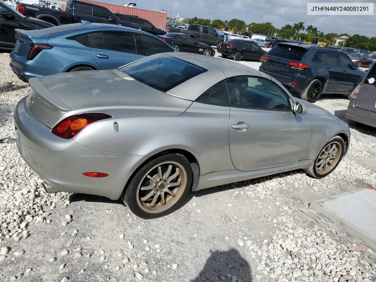 2004 Lexus Sc 430 VIN: JTHFN48Y240051291 Lot: 77631944