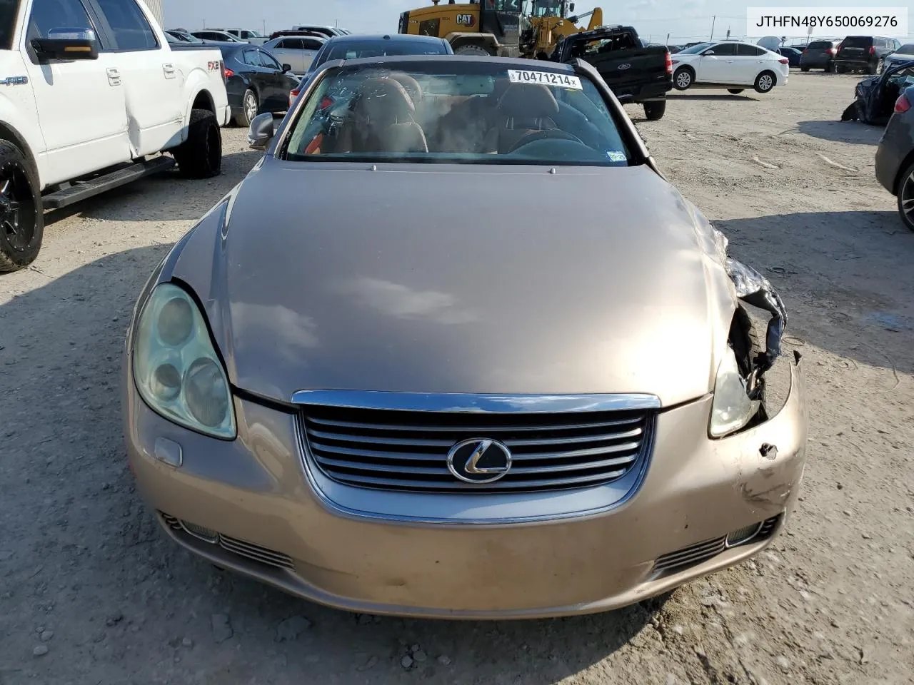 2005 Lexus Sc 430 VIN: JTHFN48Y650069276 Lot: 70471214