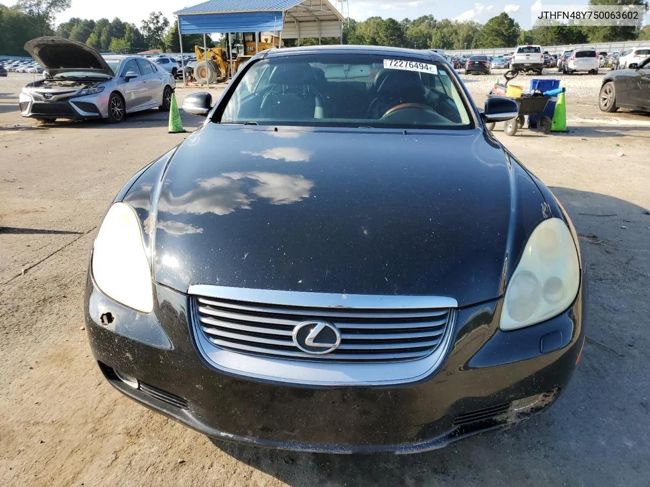 2005 Lexus Sc 430 VIN: JTHFN48Y750063602 Lot: 72276494