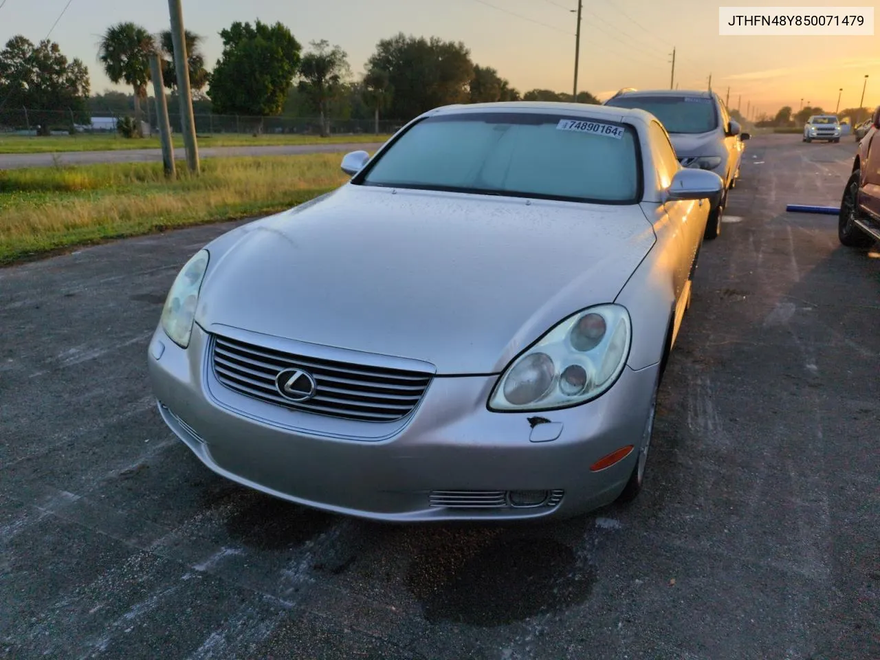 2005 Lexus Sc 430 VIN: JTHFN48Y850071479 Lot: 74890164