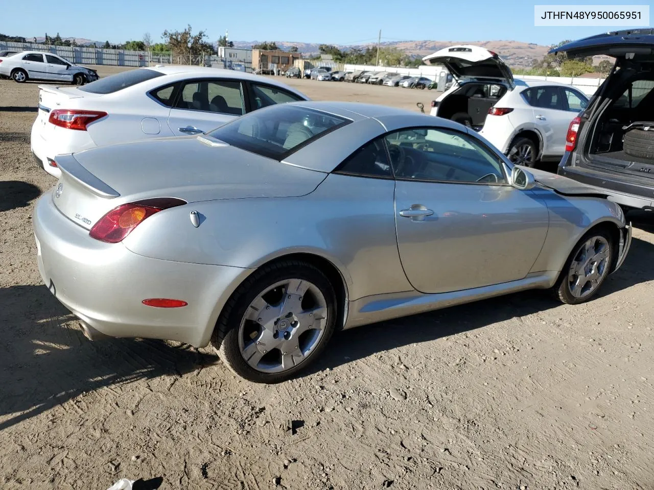 2005 Lexus Sc 430 VIN: JTHFN48Y950065951 Lot: 75933954