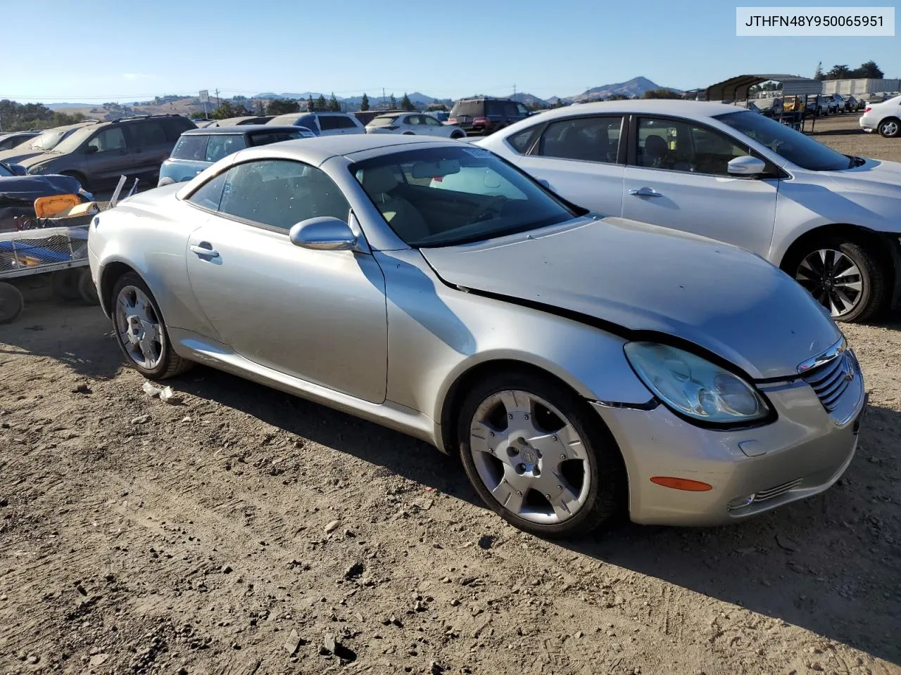 2005 Lexus Sc 430 VIN: JTHFN48Y950065951 Lot: 75933954