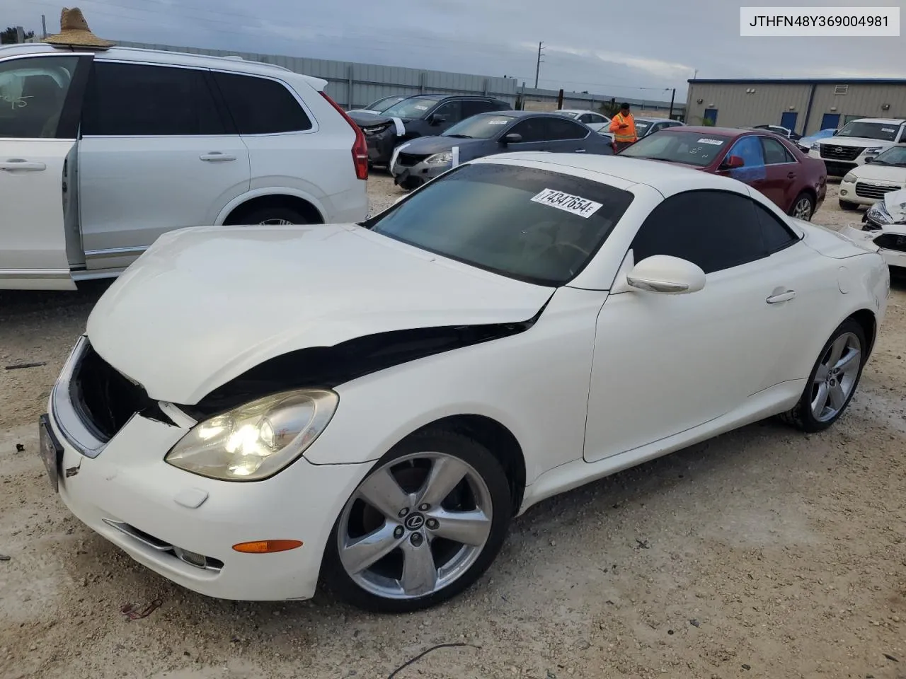 2006 Lexus Sc 430 VIN: JTHFN48Y369004981 Lot: 74347654