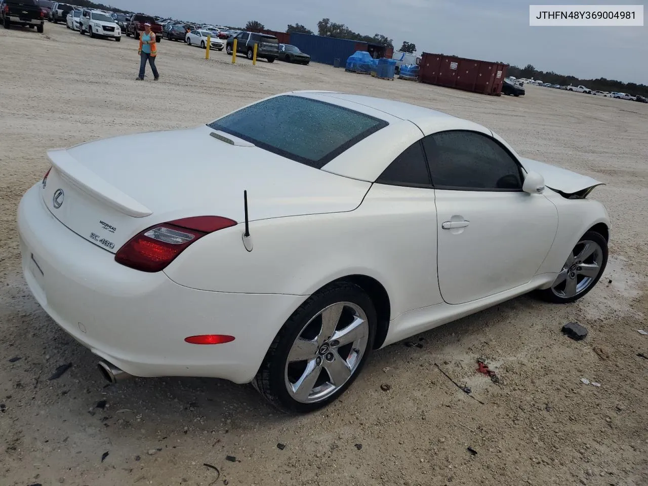 2006 Lexus Sc 430 VIN: JTHFN48Y369004981 Lot: 74347654