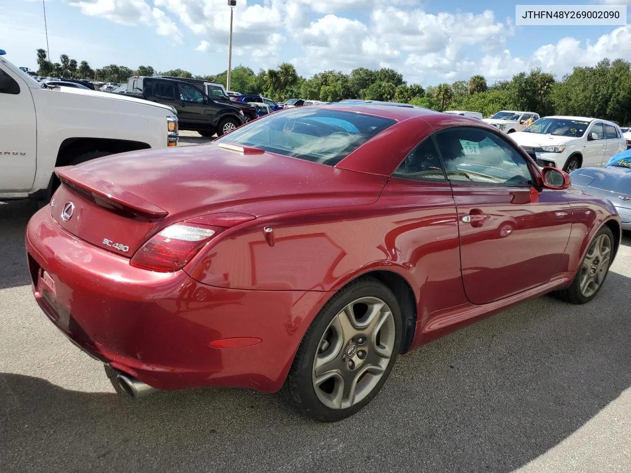 2006 Lexus Sc 430 VIN: JTHFN48Y269002090 Lot: 75077884