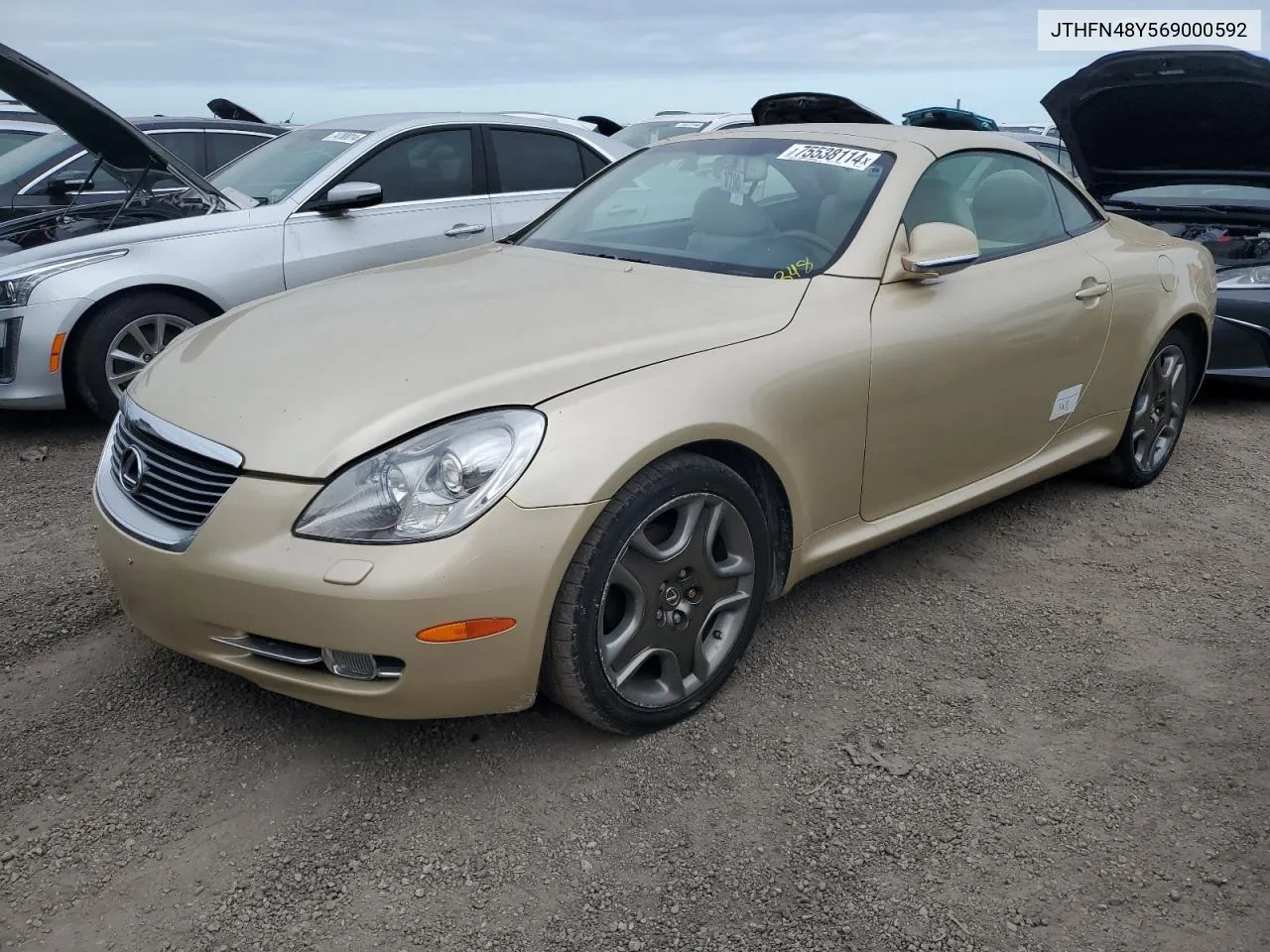 2006 Lexus Sc 430 VIN: JTHFN48Y569000592 Lot: 75538114