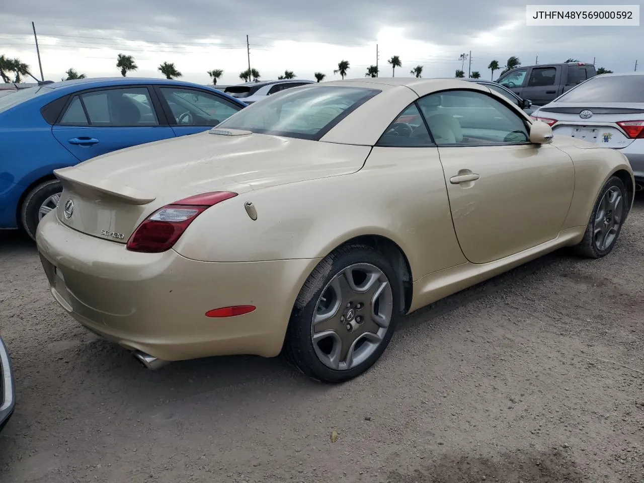 2006 Lexus Sc 430 VIN: JTHFN48Y569000592 Lot: 75538114