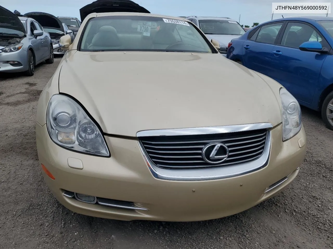 2006 Lexus Sc 430 VIN: JTHFN48Y569000592 Lot: 75538114