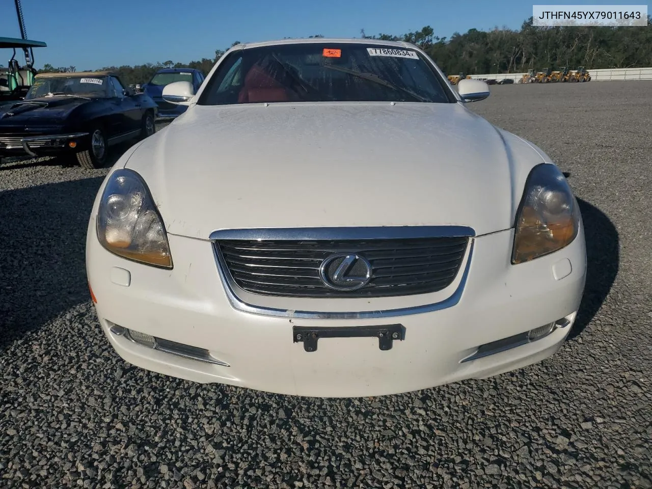 2007 Lexus Sc 430 VIN: JTHFN45YX79011643 Lot: 77860834