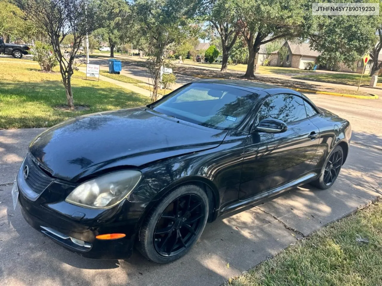 2008 Lexus Sc 430 VIN: JTHFN45Y789019233 Lot: 77505614